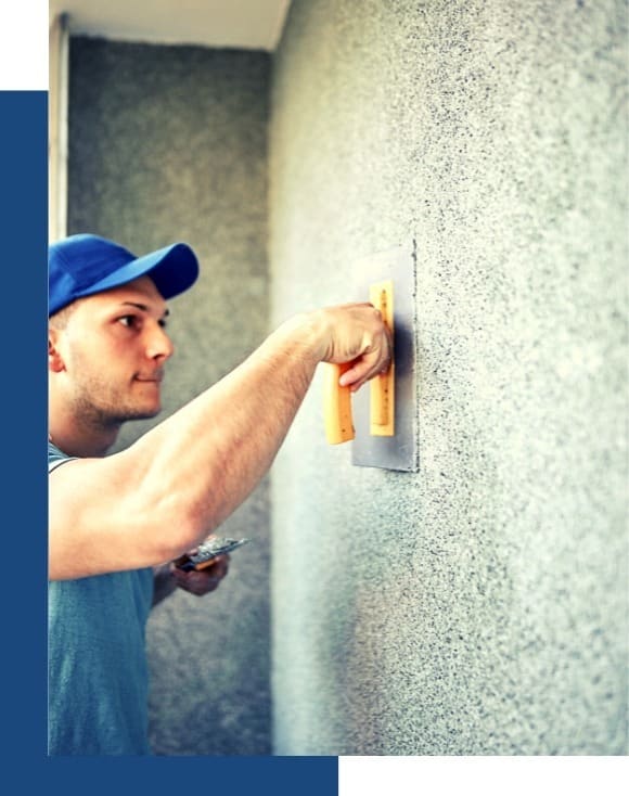 Chantier d'enduit de façade JDPO à Coutras